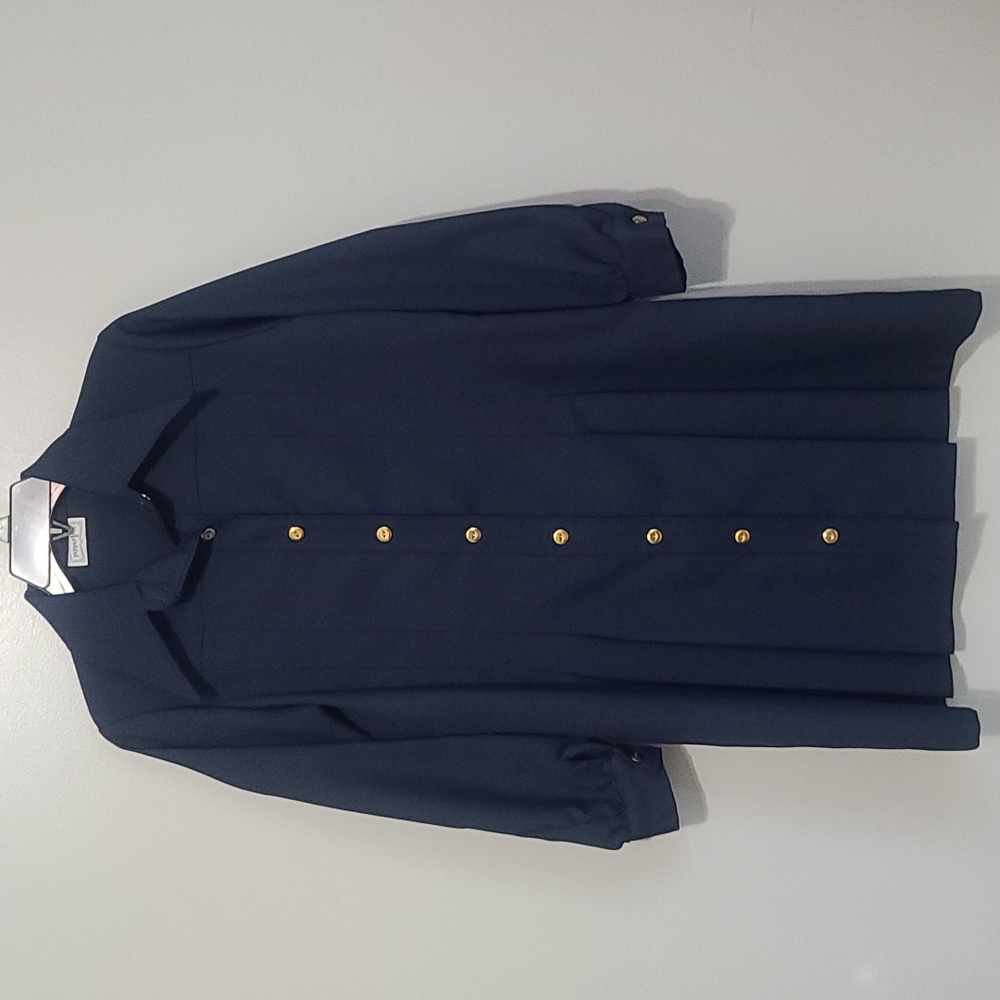 Vintage Peppertree Navy Dress with Butterfly 🦋 Collar